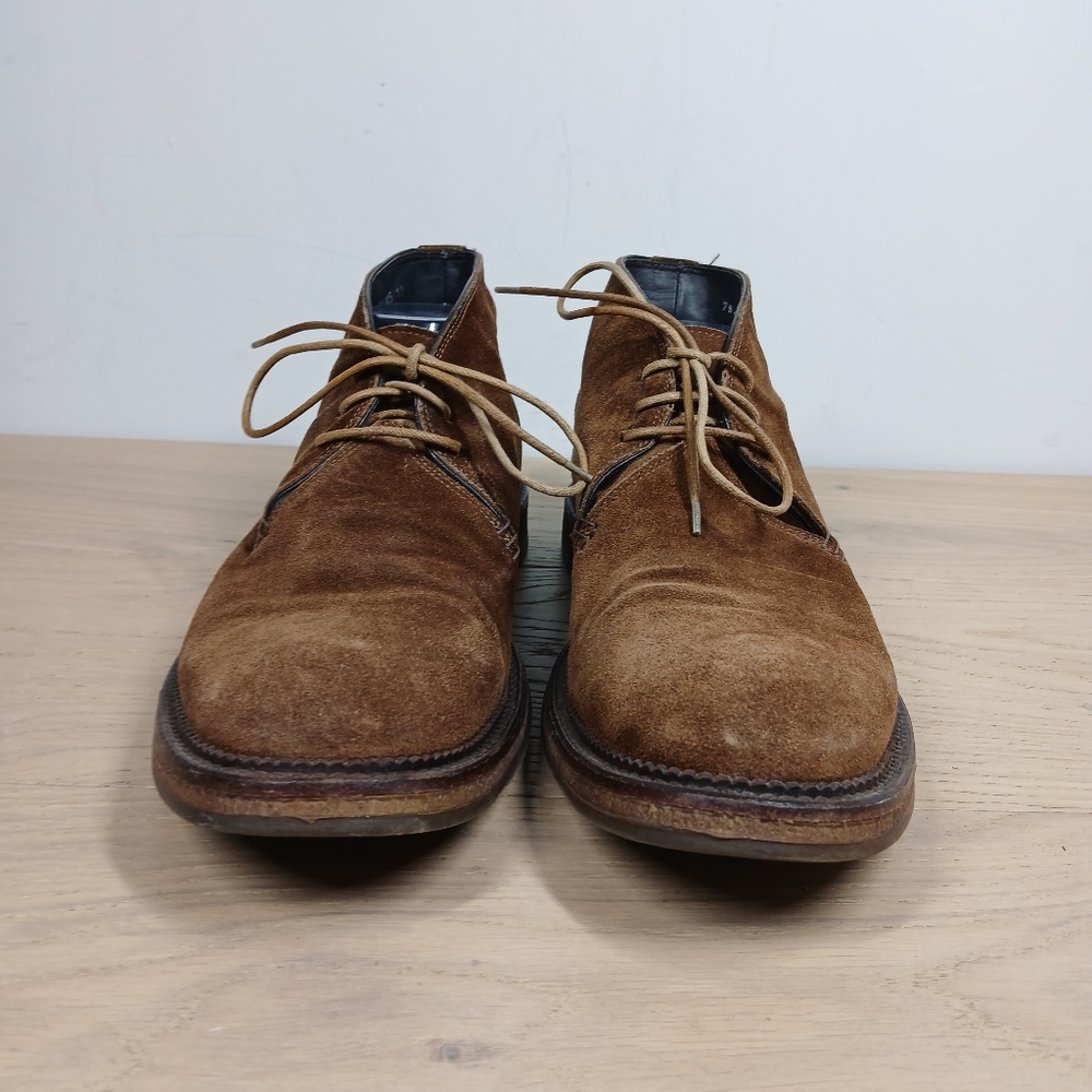 To Boot New York Adam Derrick Brown Leather Lace-Up Ankle Boots 1445 - Picture 4 of 14